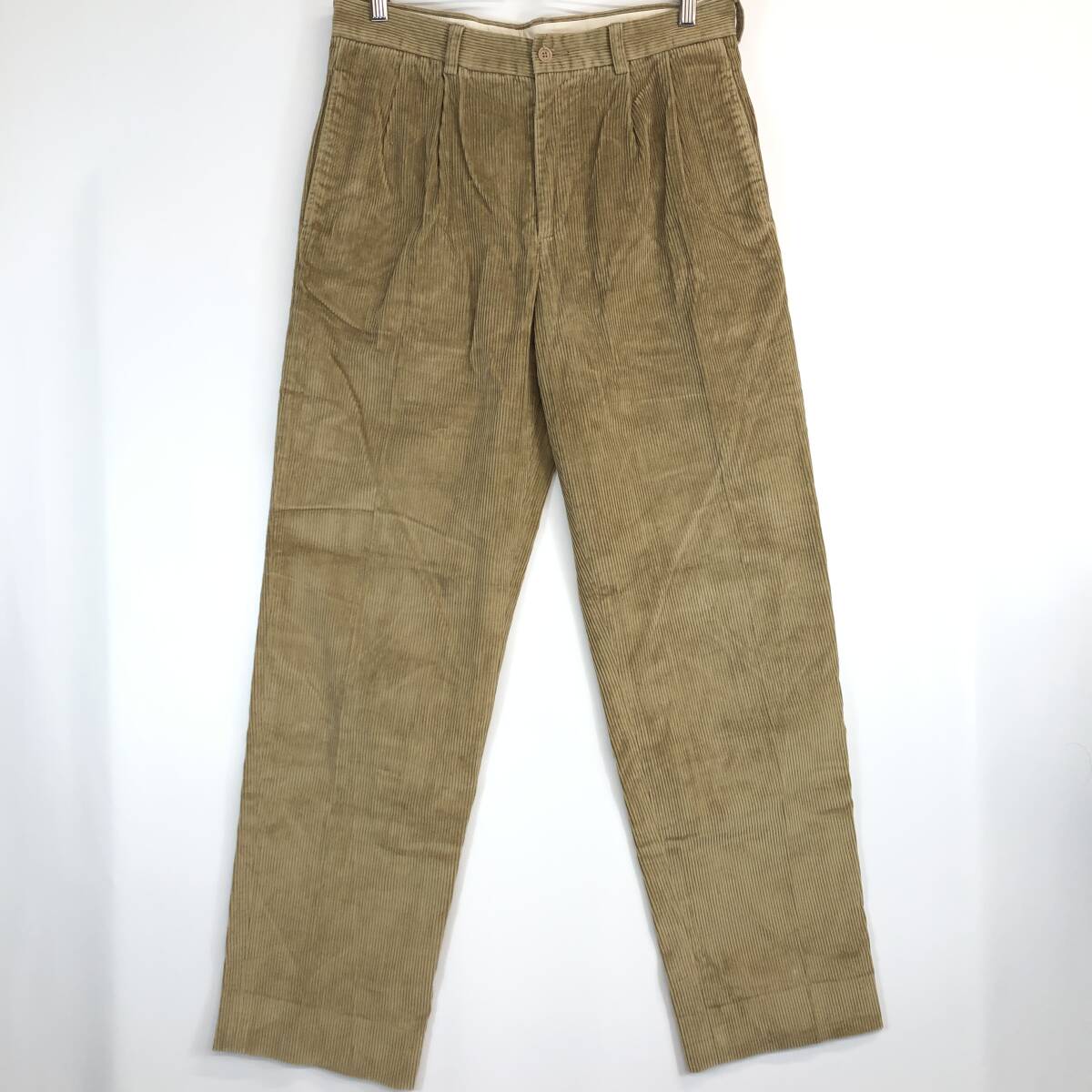 ブルックスブラザーズ BROOKS BROTHERS ELLIOT 太畝コーデュロイパンツ ベージュ系 W32拍卖