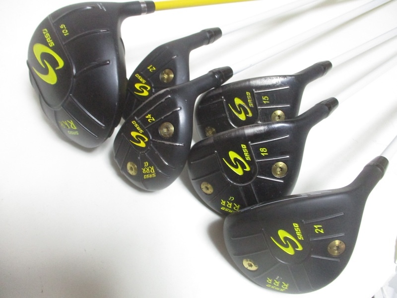 【サソー】SASO RRR ドライバー 3W 15° 5W 18° 7W 21° UT 21° 24° 6クラブセット拍卖