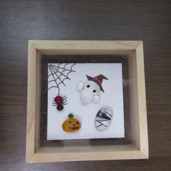 ハンドメイド★ミニチュア雑貨★シーグラス★アート★ハロウィン★小さな木箱拍卖