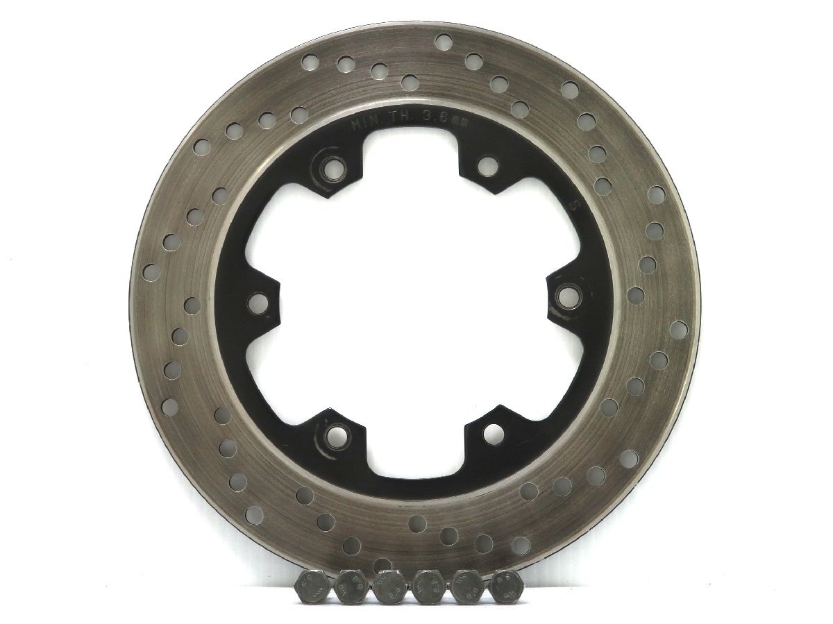 60【評価A】 DUCATI ドゥカティ M696 実動 純正 リア ブレーキ ディスク 厚3.6mm MIN.TH3.6mm拍卖