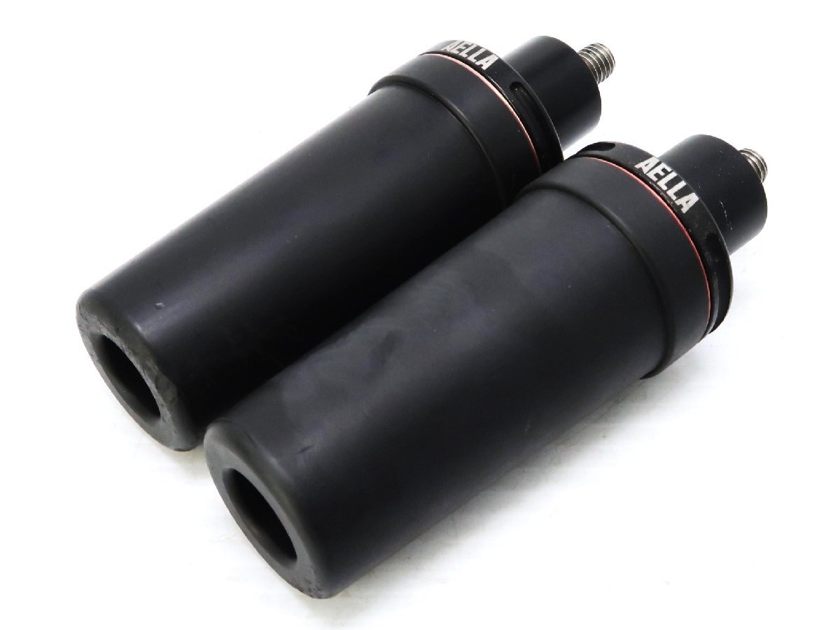 0【評価A】 ドゥカティ M696 社外 AELLA アエラ エンジン フレーム スライダー ガード 2本 セット 黒 DUCATI モンスター M696A M796 M1100拍卖