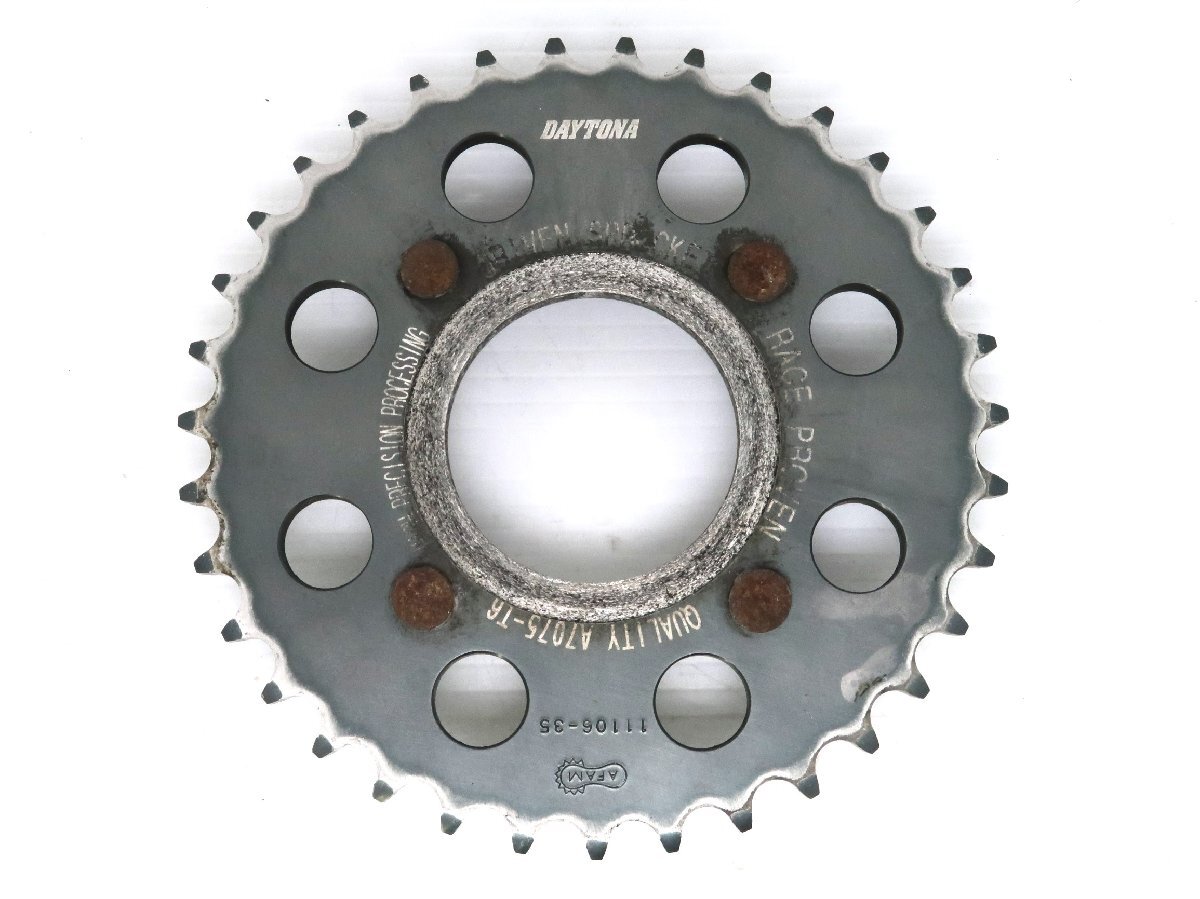 0【評価S】 社外 汎用 DAYTONA デイトナ AFAM 超々ジュラルミン スプロケット 35T 11106-35 A7075-T6拍卖