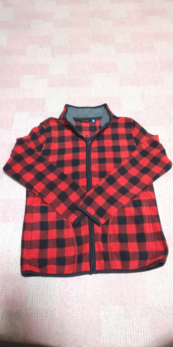 フリース フルジップジャケット 150サイズ 赤 ユニクロ拍卖