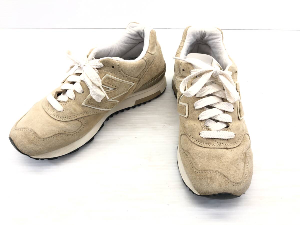 ■ ニューバランス M1400BE made in USA ベージュ スエード スニーカー 23.5cm レディース US5 1/2 1400 アメリカ製 newbalance ■拍卖