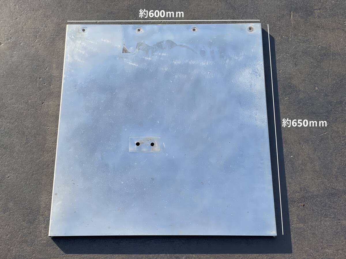 リアフェンダー★後方補助★1枚★大型車両用★600mm×650mm★ステンレス製★即決★泥よけ★泥除け★デコトラ★ホ100J拍卖