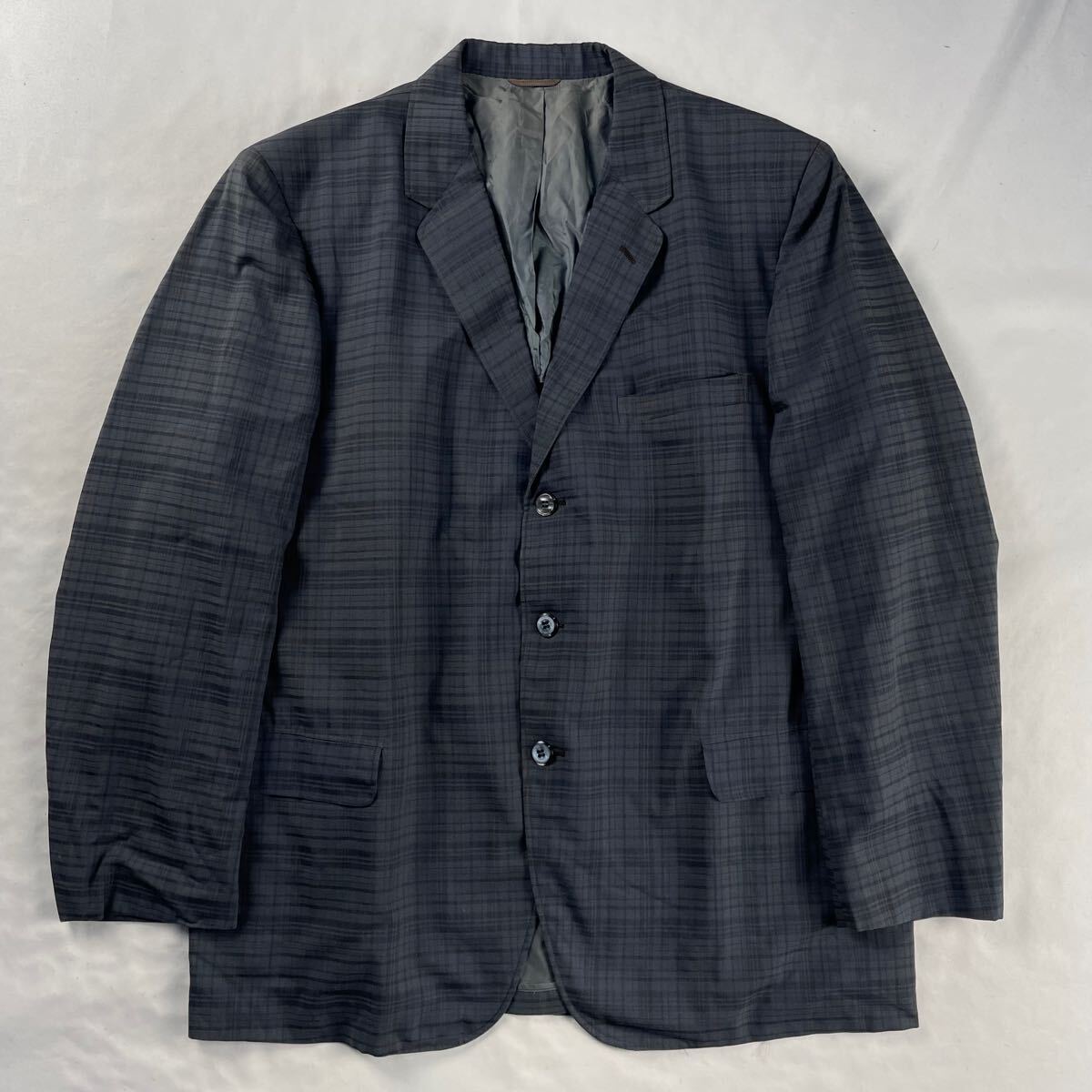 US Vintage 40-60s? Voskamp's ACWA ダクロン ウール タータンチェック シャドーチェック レトロ テーラードジャケット拍卖