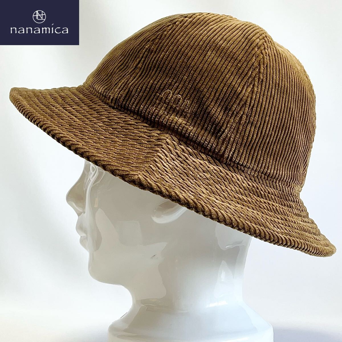 【新品】完売モデル nanamica OOALナナミカ 日本製ヨーロッパビンテージ風 太畝コーデュロイフィールドハット フリーサイズ サイズ調節可能拍卖