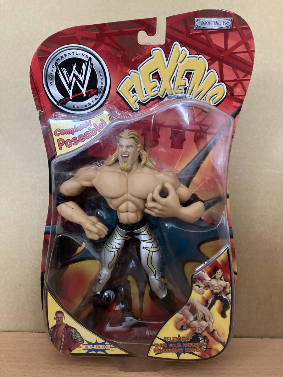 未開封品 WWE FLEX'EMS CHRIS JERICHO(クリス・ジェリコ) 2002 Jakks Pacific, Inc.拍卖