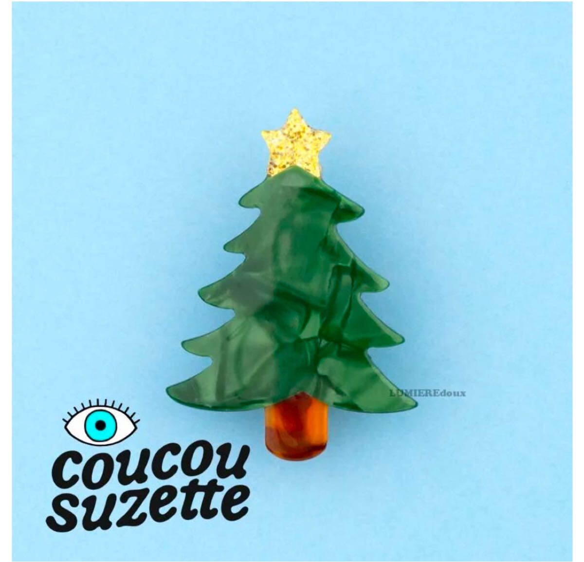 送料無料 正規 新品 Coucou Suzette 小さなクリスマスツリー ヘア クリップ クリスマス ククシュゼット ヘアアクセサリー クリスマスツリー拍卖
