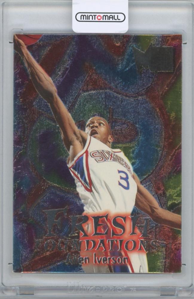【ALLEN IVERSON(Philadelphia 76ers)】1996-97 FLEER Metal Fresh Foundations #236 ※コーナー傷みあり。拍卖