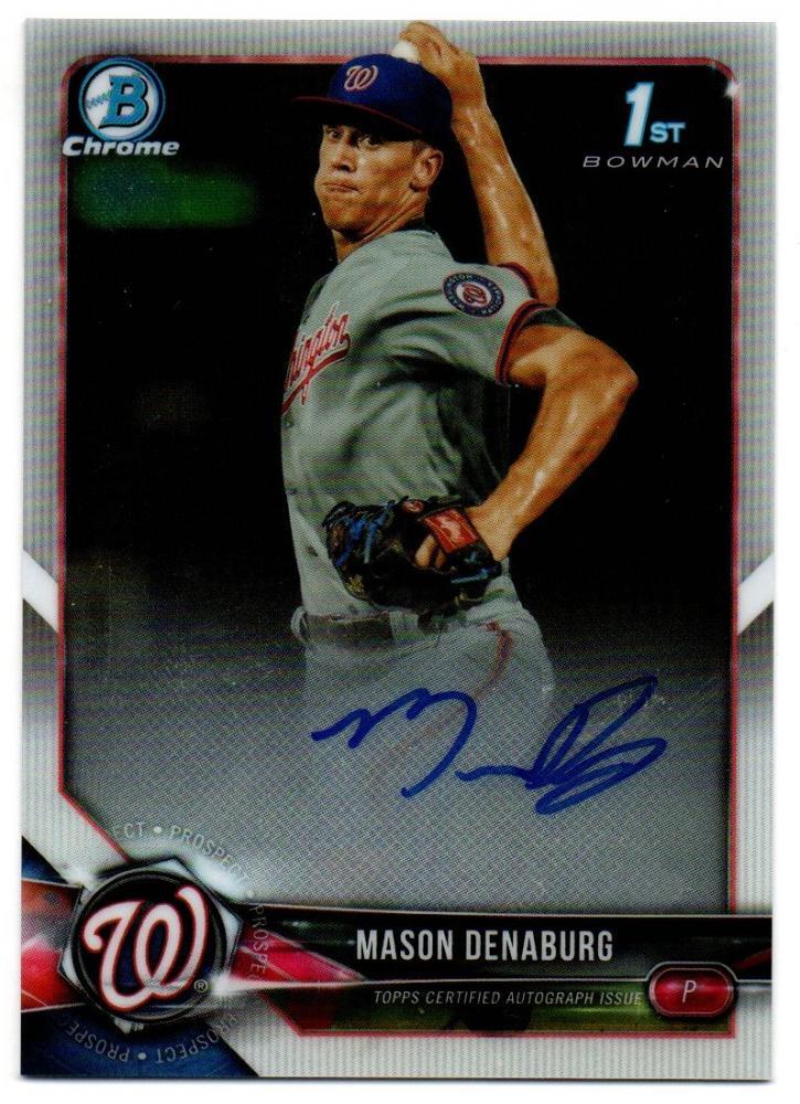 【MASON DENABURG(Washington Nationals)】2018 BOWMAN Chrome Draft Autographs拍卖
