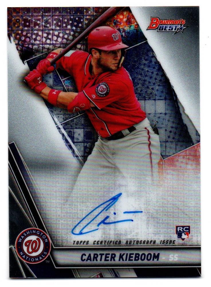 【CARTER KIEBOOM(Washington Nationals)】2019 BOWMAN's Best Best of '19 Autographs拍卖