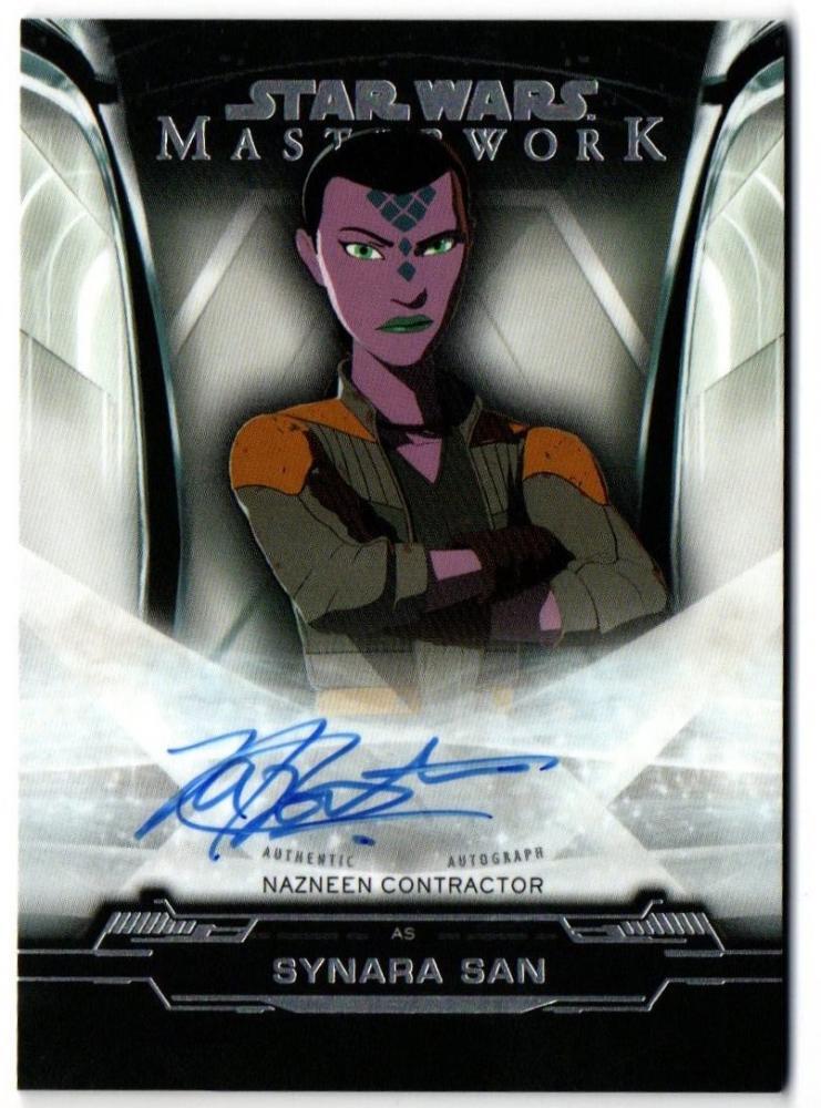 【NAZNEEN CONTRACTOR as SYNARA SAN】2019 Topps Star Wars Masterwork Autographs シナーラ・サン役拍卖