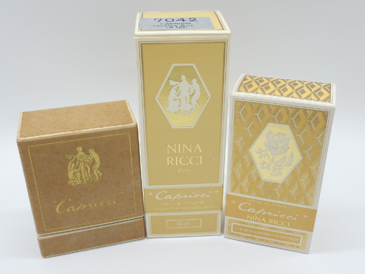 ■【YS-1M】 香水 ■ ニナリッチ NINARICCI ■ カプリッチ パルファム 7.5ml 13ml EDT 60ml ■ 3点セット まとめ 【同梱可能商品】■E拍卖