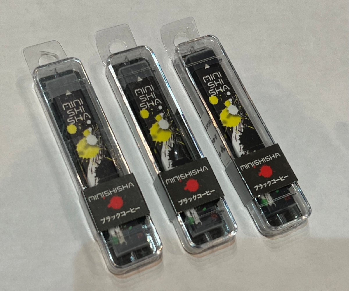 ★ 新品 未開封 3個セット 使いきり電子VAPE ベイプ mini SHI SHA ブラックコーヒー 吸引回数約350回 電子タバコ拍卖