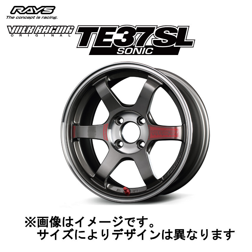 レイズ ボルクレーシング TE37 SONIC ソニック SL 4/100 16x8.0J +34 プレスドグラファイト (PG) 06286803492PG拍卖
