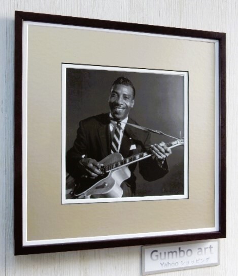 T・ボーン・ウォーカー/NBC Studio Photo1960/額装/T-Bone Walker/テキサス・ブルース/Gibson ES-5/Blues Guitar/Vintage Blues/モノクロ拍卖