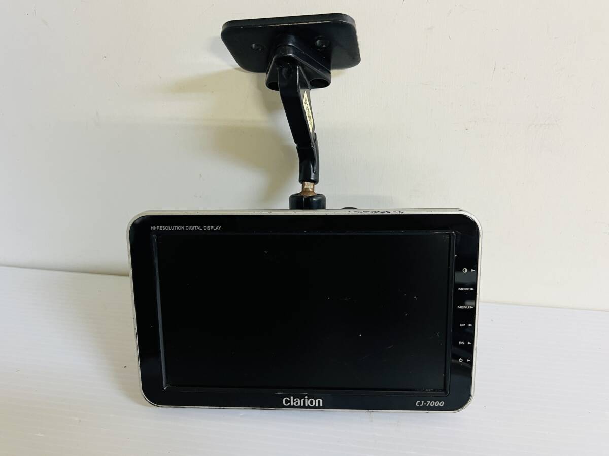1B017m Clarion クラリオン バックモニター バックカメラ用 CJ-7000 12V/24V 動作確認済み 電源ケーブル欠品 1拍卖