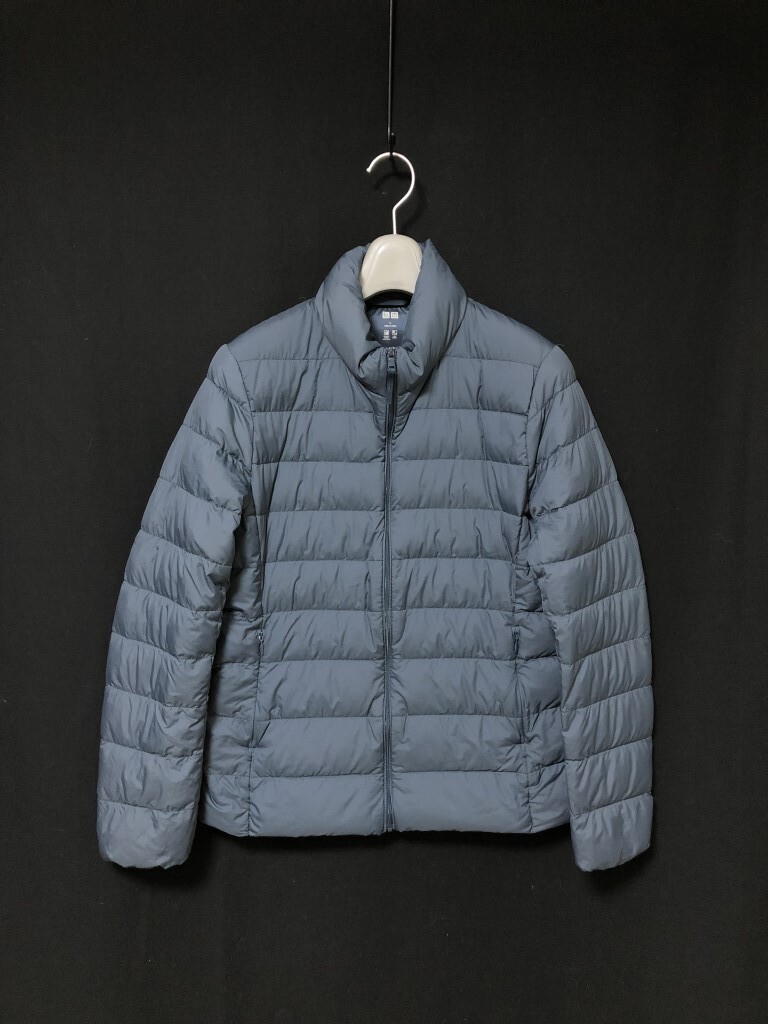 ◆UNIQLO ユニクロ 撥水UL ウルトラライトダウンジャケット レディースL マットネイビー (5-1)拍卖