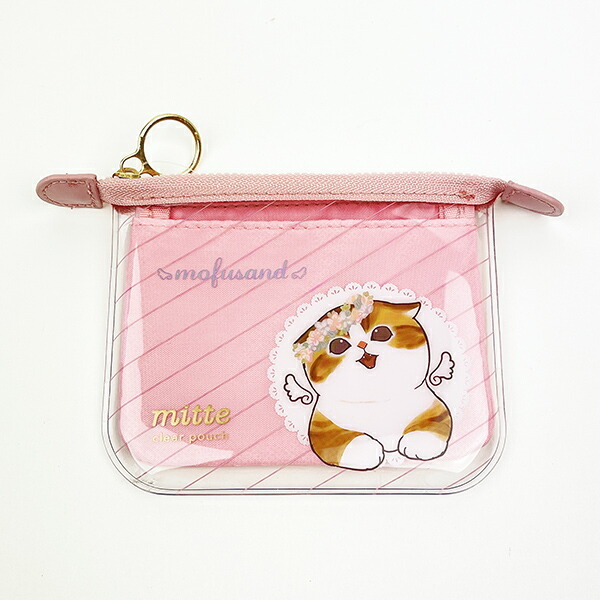 モフサンド mofusand 天使にゃん クリアポーチミニフラット拍卖