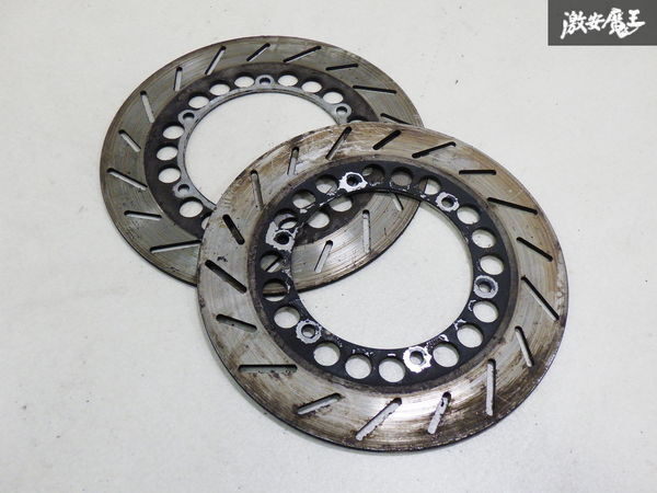 YAMAHA ヤマハ 46X FZ400R に使用 ブレーキ ディスク ローター 2枚 外径:約26.5cm / 穴間:約15cm / 厚み:約4.8mm 即納 棚15-4拍卖