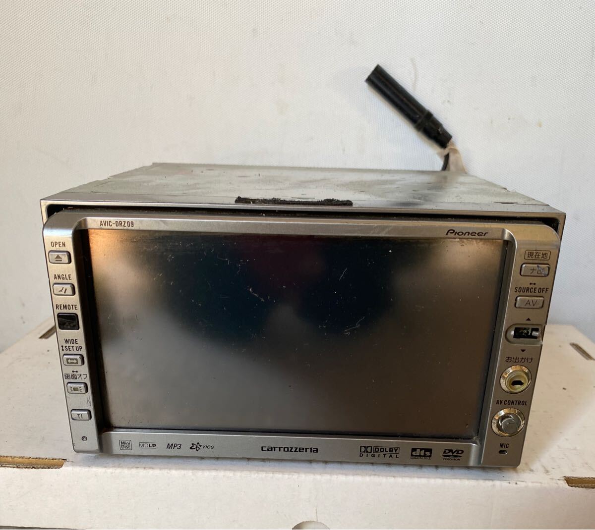 Pioneer Carrozzeria AVIC-DRZ09 DVD カーナビ【不良品】拍卖