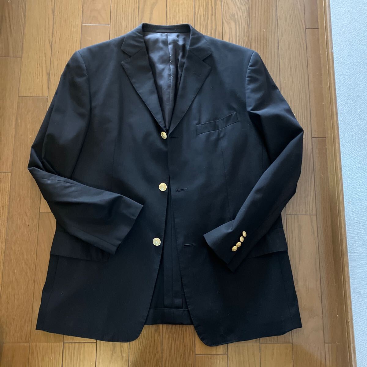 お探しの方。お買い得!黒 オンワード樫山 ICB テーラードジャケット 春夏秋向け サイズ4は L〜LL拍卖