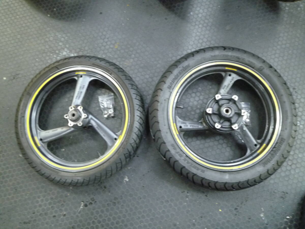 TDR250 前後17インチキャストホイールセット ボルトオンで取り付け ※検 2YK 3XC 1KT TZR250 RZ RD TDR FZR R1Z拍卖