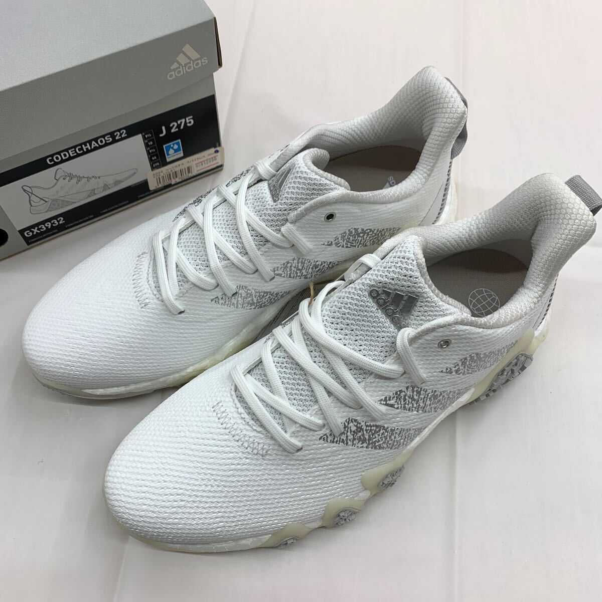 即決■展示品 ゴルフシューズ / adidas アディダス CODECHAOS 22 スパイクレス GX3932 27.5cm 拍卖