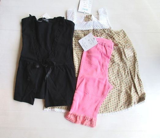 フ171●110㎝*新品未使用●女の子福袋3枚拍卖