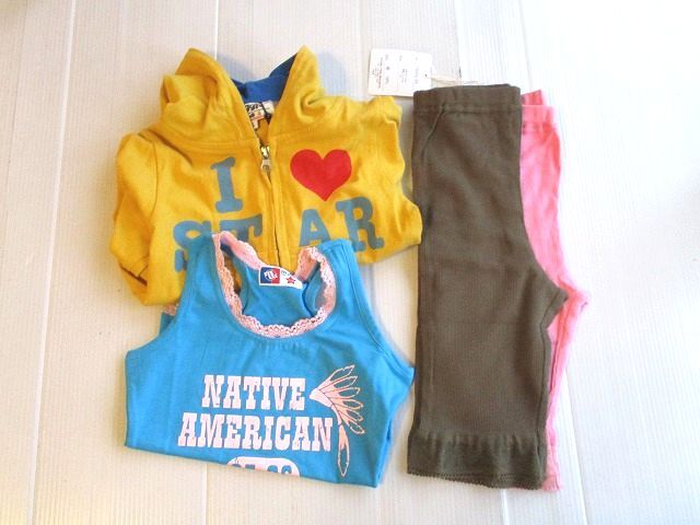 フ163●110㎝*新品未使用●女の子福袋4枚拍卖