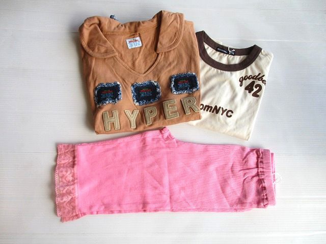 フ165●120㎝*新品未使用●女の子福袋3枚拍卖