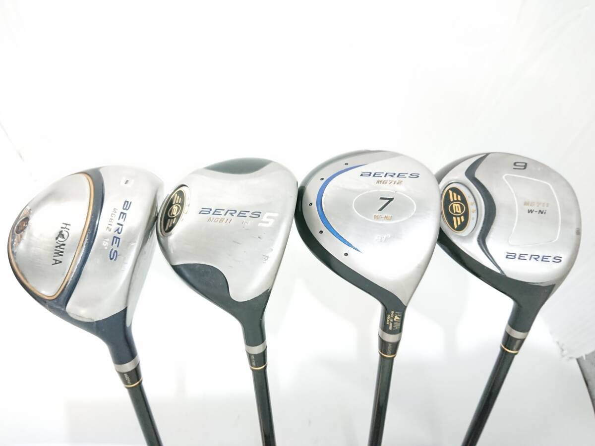 本間ゴルフ◆◆ 最高級 ホンマ ベレス Fw セット HONMA BERES <3w>+<5w>+<7w>+<9w> 総額¥20万円以上!!! ◆◆豪華4本セット!!!拍卖