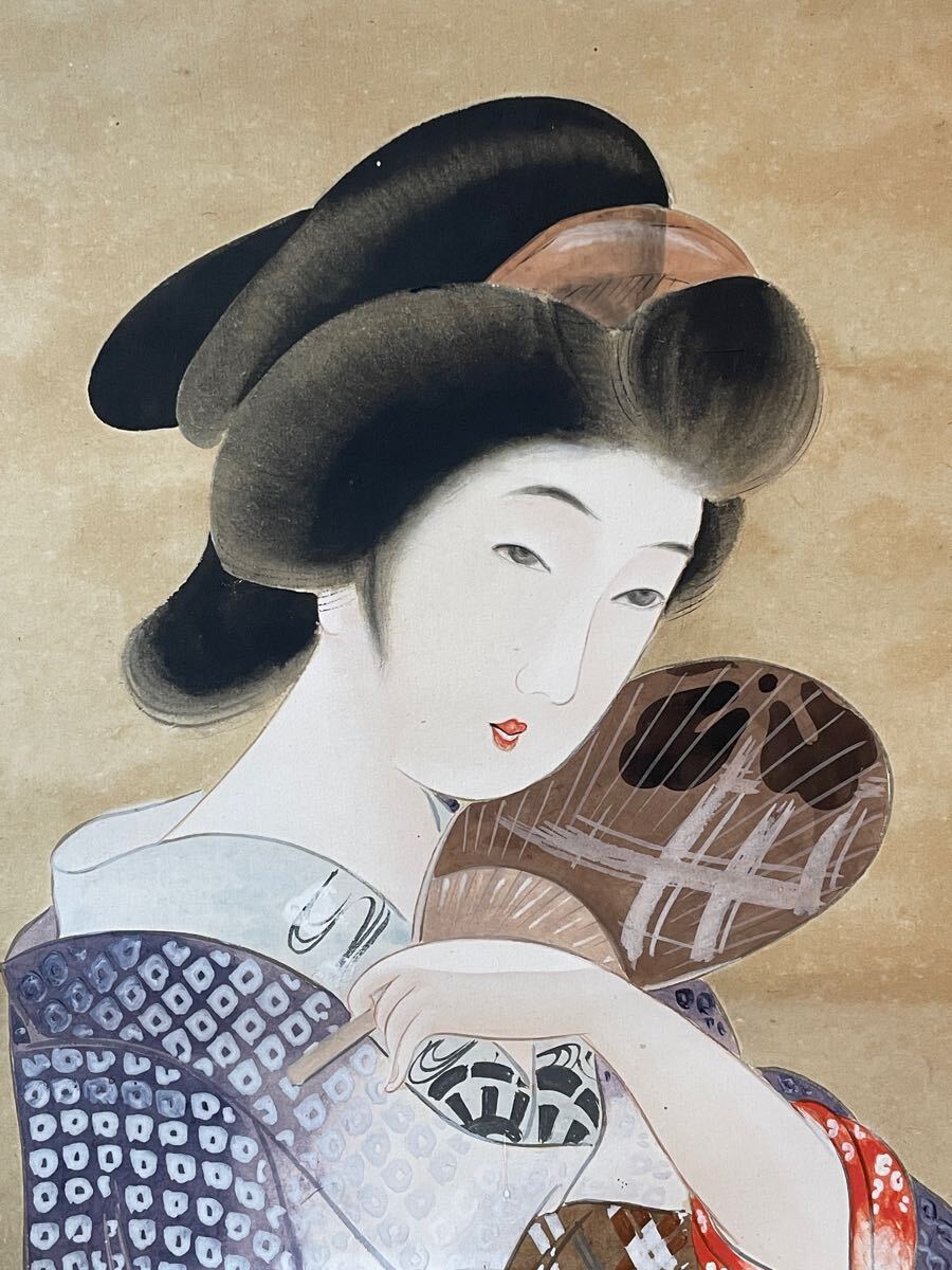 即決!模写 長谷川小更/美人画(検索=伊東深水 鏑木清方 鰭崎英朋 契月 島成園 北野恒富 中村貞以 蕉園 輝方 伊藤小坡 上村松園 玉葉 半古)拍卖