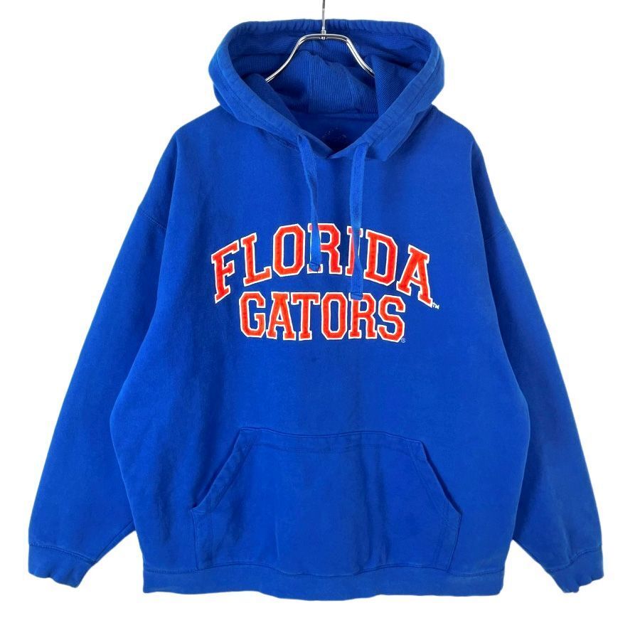 ヴィンテージvintageカレッジ系プルオーバーパーカーフーディFLORIDA GATORSフロリダ大学スポーツチームフットボール青ブルーオレンジ40516拍卖