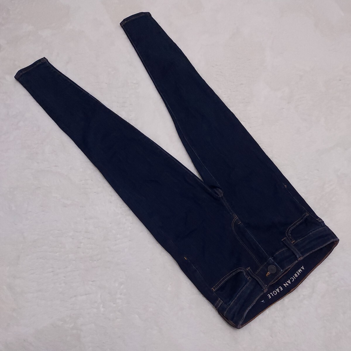 AE Next Level Jeggingアメリカンイーグルハイライズストレッチデニムパンツ/0SHORT拍卖