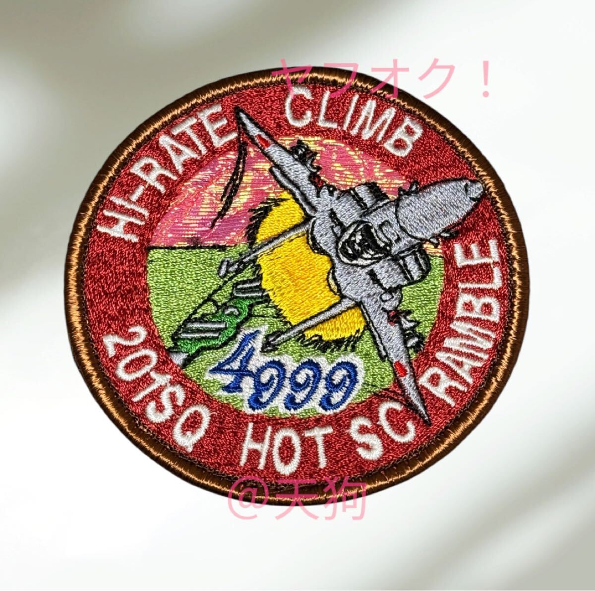 即決あり 航空自衛隊 第201飛行隊 スクランブル発進 4999回 F-15J ワッペン パッチ JASDF 空自 千歳基地拍卖