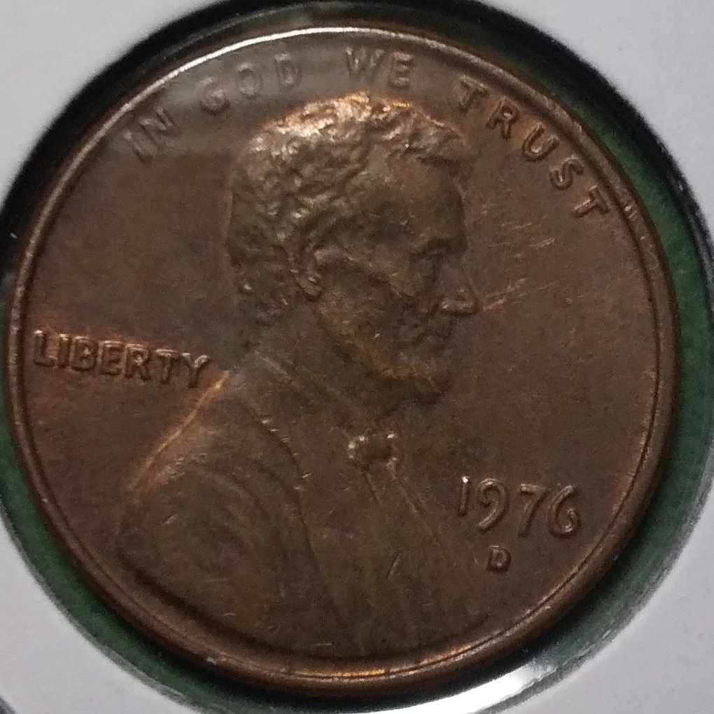 (C-1018) アメリカ 1セント銅貨 1976年 D拍卖