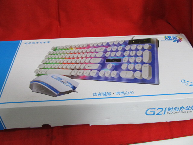 ●未使用●人間工学に基づいた有線キーボードとマウス PC/ラップトップ/Windows/Mac用拍卖