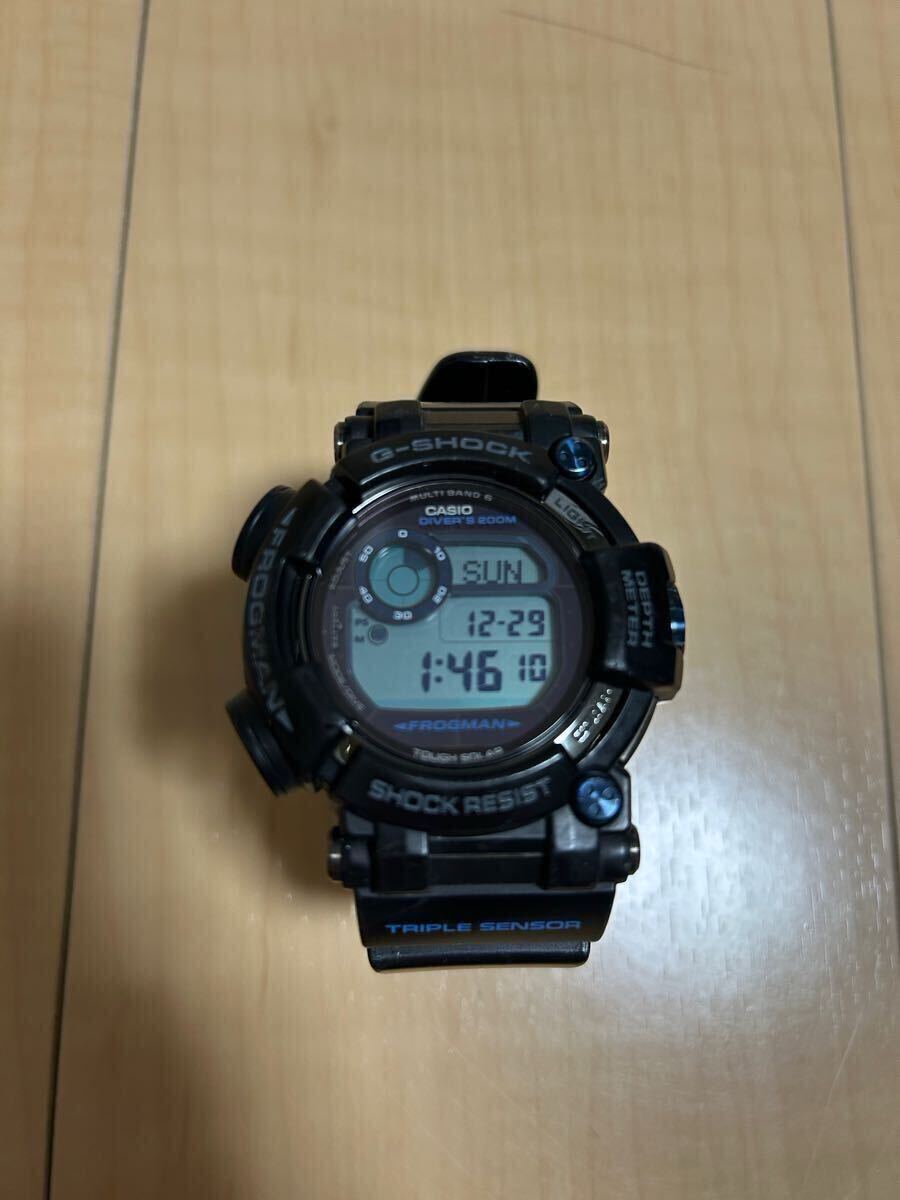 G-SHOCK フロッグマン FROGMAN マスターオブG GWF-D1000B 電波ソーラー 動作品 バックライト点灯確認済拍卖