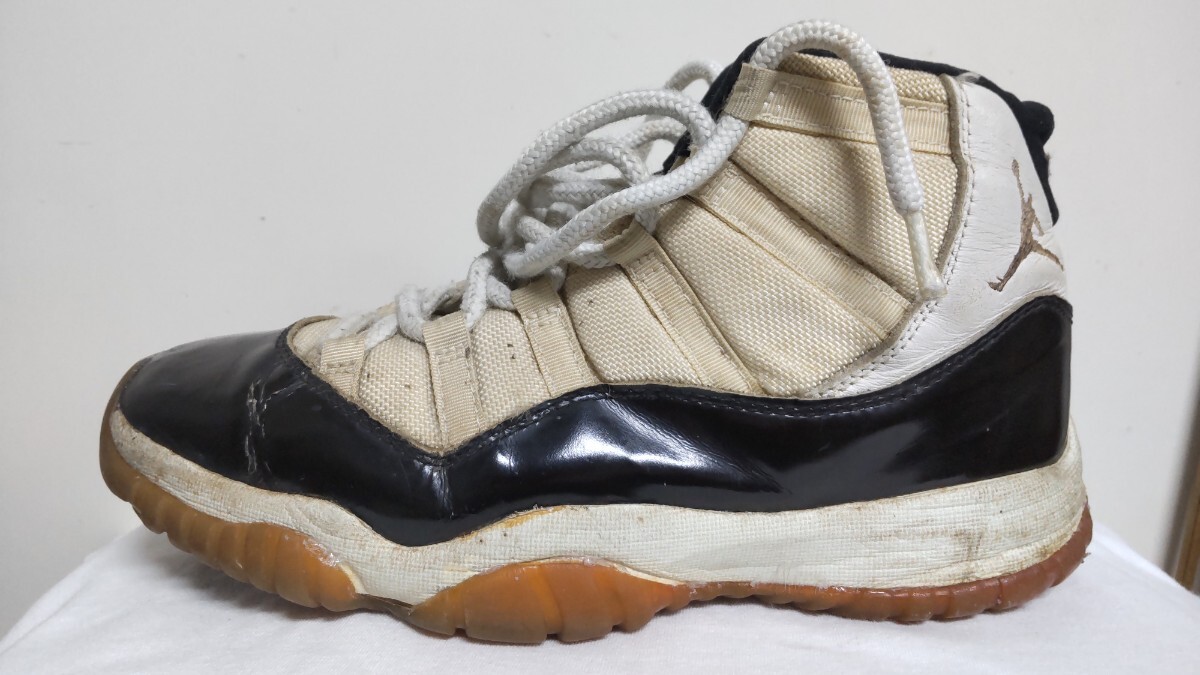 エアジョーダン11 オリジナル コンコルド 当時物 1995年 激レア 27cm US9 ナイキ NIKE ユーズド 古着 ジャンク 観賞用 拍卖