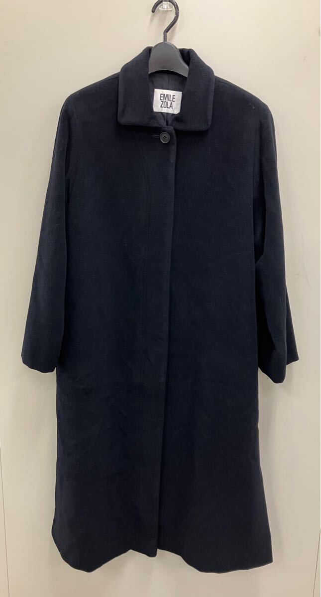 j12d306 EMILE ZOLA コート ロングコート ブラック コート 冠婚葬祭 シンプル スリット拍卖