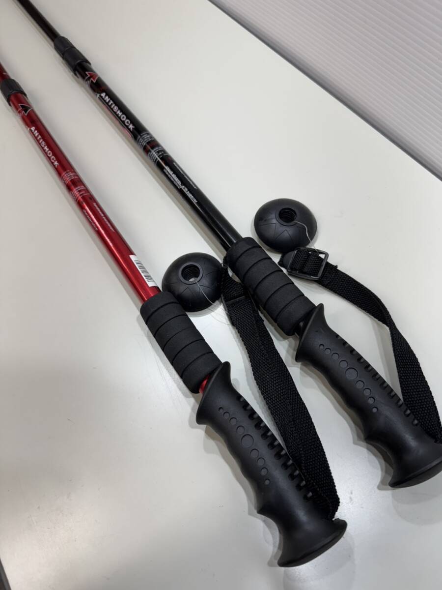 ANTISHOCK 2種 トレッキング ポール ステッキ 登山 キャンプ ZM1232拍卖