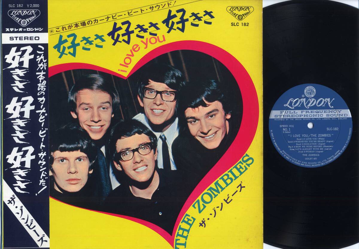 LP☆ザ・ゾンビーズ/好きさ好きさ好きさ(帯付,ペラJK/LONDON,SLC182,¥2,000,'67)☆THE ZOMBIES/i love you/キング/FLIP BACK COVER w/OBI拍卖