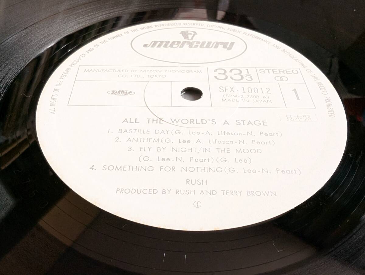 【帯LP】ラッシュ(SFX10012-3日本フォノグラムMERCURY1976年WLP白見本/世界を翔けるロック/RUSH/ALL THE WORLD’S STAGE/OBI)拍卖