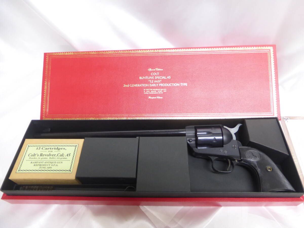 当時物絶版コレクター品 六研ランパントクラシックモデルガンCOLT バントラインスペシャル 12インチ 2nd Genアーリーモデルブラック 美品拍卖