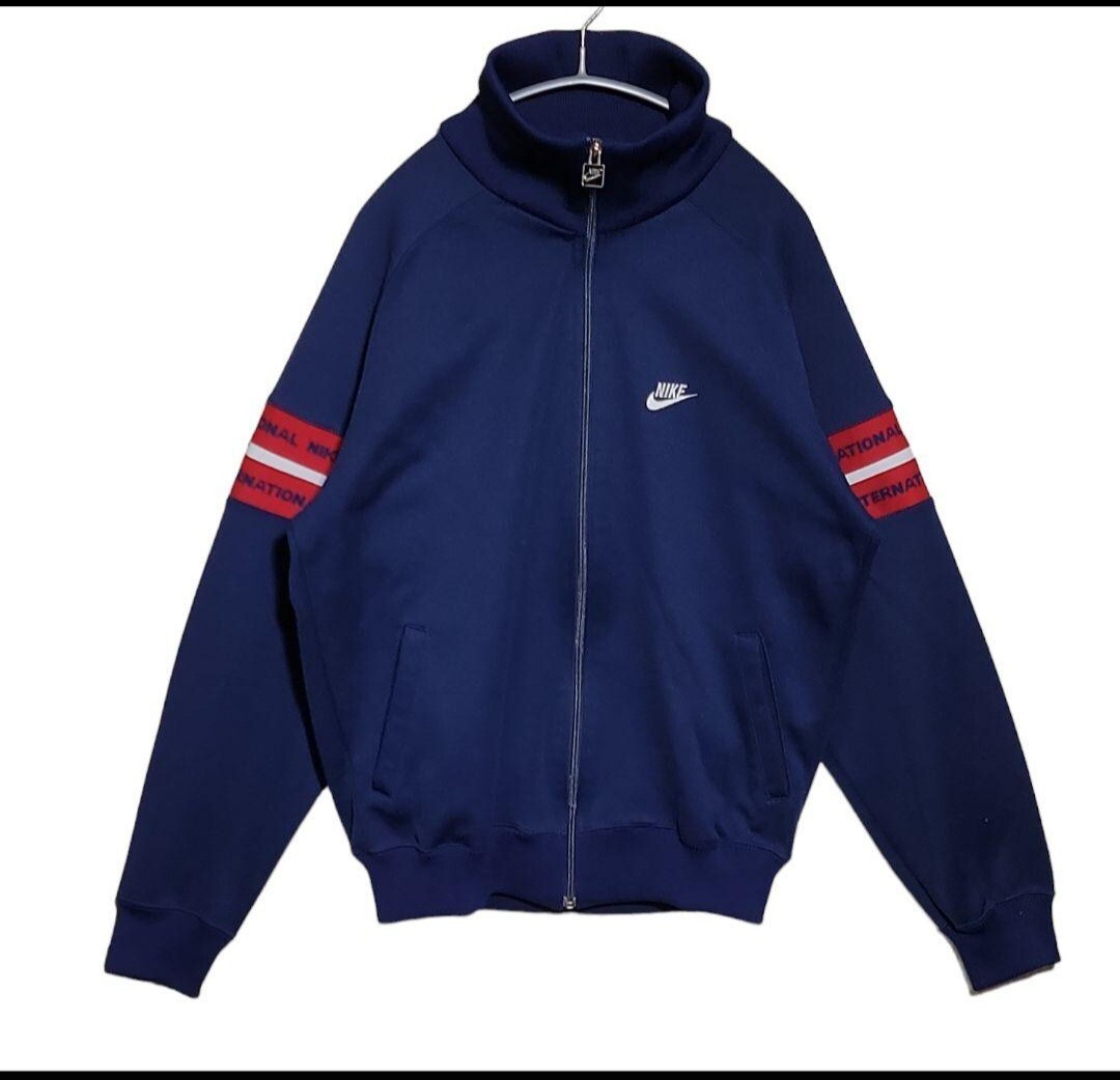 【NIKE】ナイキ ジャージ トラックジャケット 日本製 サイズL 80s vintage old オールド ナイキ 拍卖
