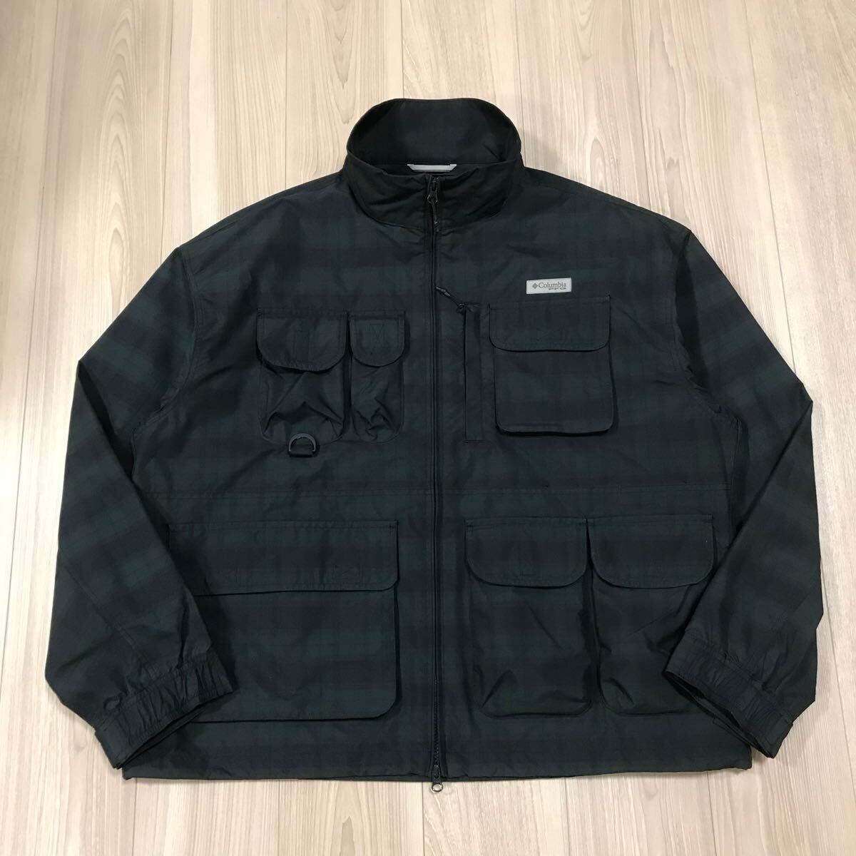 Columbia PFG beams Logriver Jacket BLACK WATCH BMS L コロンビア ビームス 別注 コラボ ログリバー フィッシング ジャケット チェック 拍卖