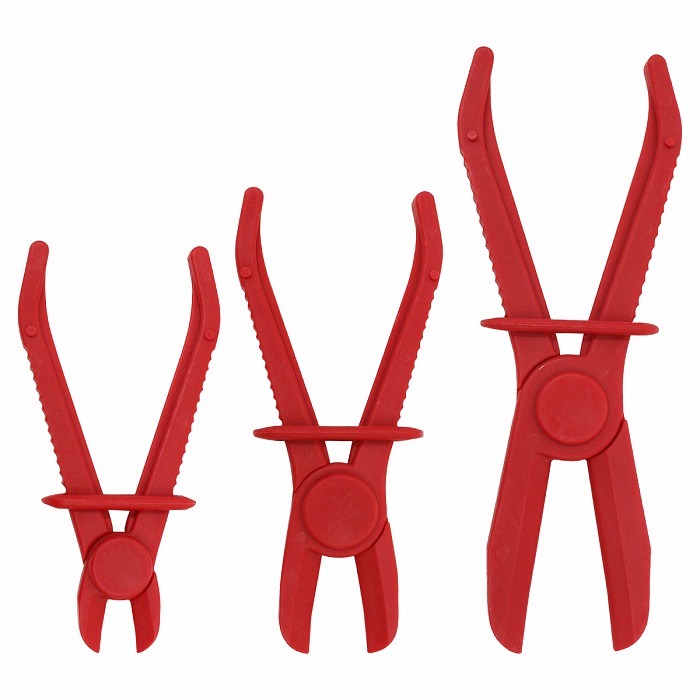 小/中/大 3個セット ラインクランプ プライヤー ピンチオフツール ラジエーター ブレーキ 燃料 ブレーキ ホース クランプ拍卖