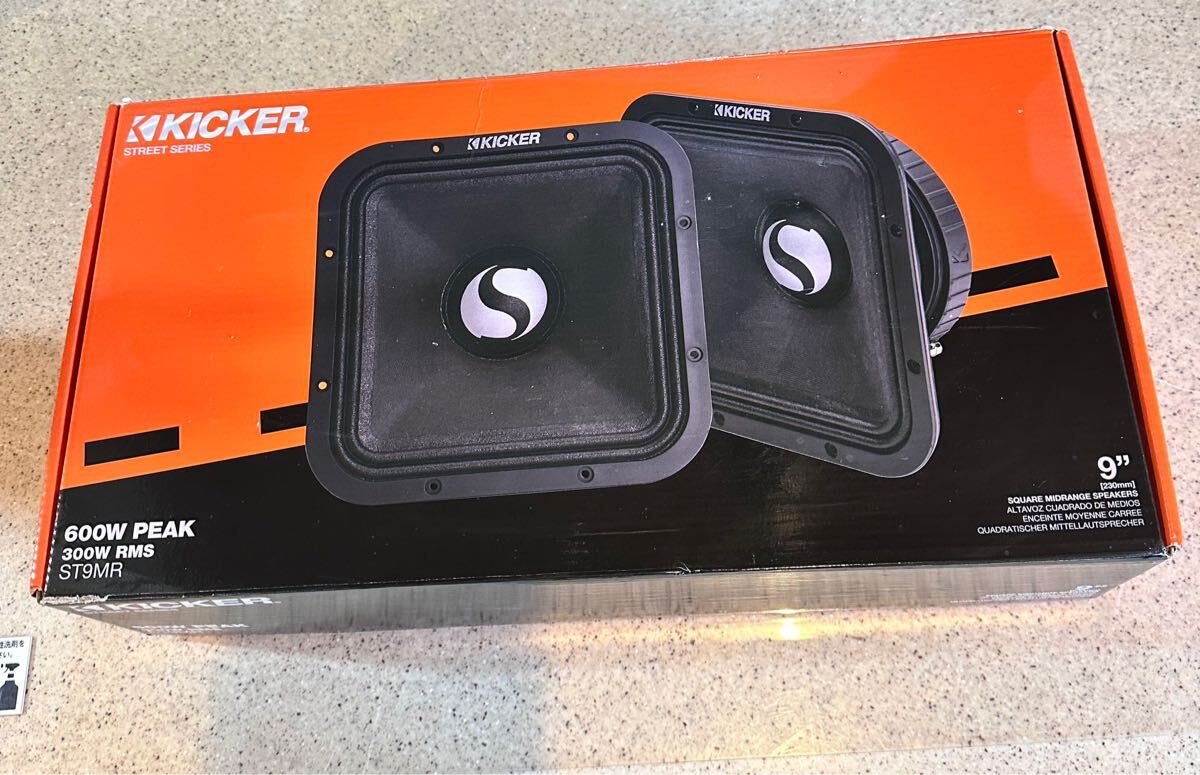 KICKER キッカー 23cm ミッドレンジ スピーカー ST9MR4 (2本1組)拍卖